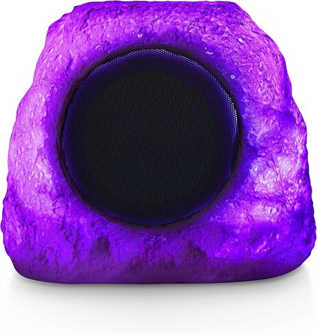 Emerson ERS-1002 Bluetooth Waterproof Outdoor Rock Speaker with Solar Charging, Dual Pairing, and Built-in Rechargeable Battery – Perfect for Outdoor Music, Pool Parties, and Garden Entertainment in Saudi Arabia