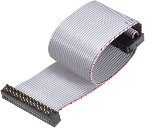 uxcell IDC Wire Flat Ribbon Cable FC/FD Connector A-Type 26Pins 2.54mm Pitch 0.2m Length Gray in Saudi Arabia