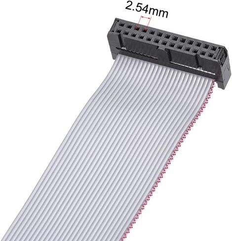 uxcell IDC Wire Flat Ribbon Cable FC/FD Connector A-Type 26Pins 2.54mm Pitch 0.2m Length Gray in Saudi Arabia