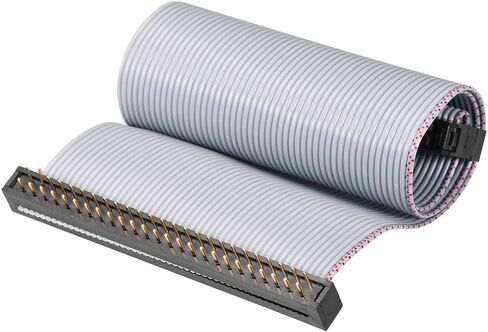 uxcell IDC Wire Flat Ribbon Cable FC/FD Connector A-Type 26Pins 2.54mm Pitch 0.2m Length Gray in Saudi Arabia