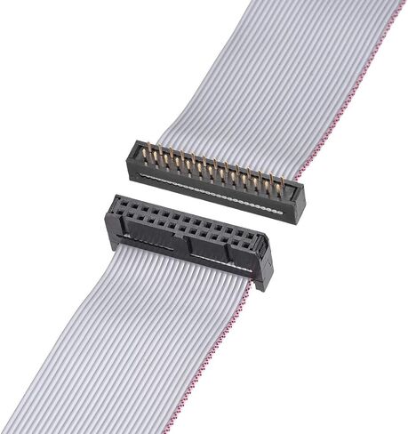 uxcell IDC Wire Flat Ribbon Cable FC/FD Connector A-Type 26Pins 2.54mm Pitch 0.2m Length Gray in Saudi Arabia