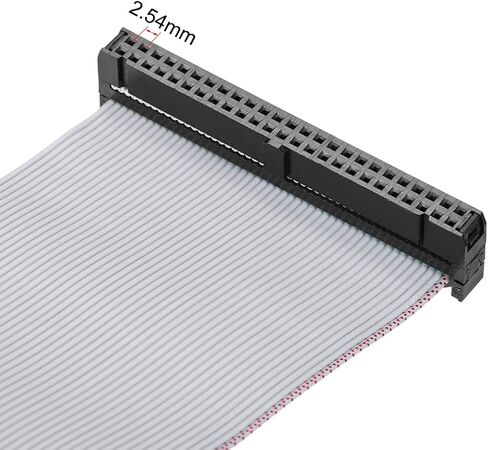 uxcell IDC Wire Flat Ribbon Cable FC/FD Connector A-Type 26Pins 2.54mm Pitch 0.2m Length Gray in Saudi Arabia