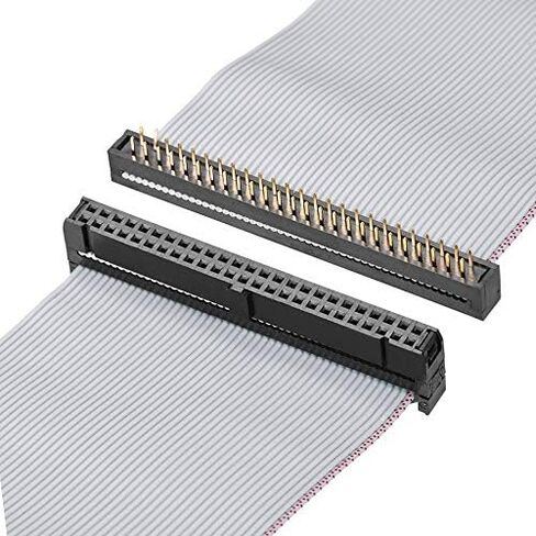 uxcell IDC Wire Flat Ribbon Cable FC/FD Connector A-Type 26Pins 2.54mm Pitch 0.2m Length Gray in Saudi Arabia
