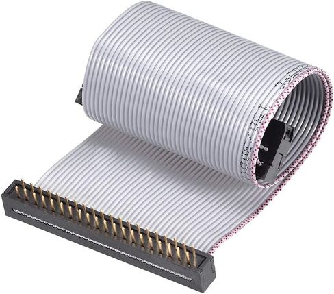 uxcell IDC Wire Flat Ribbon Cable FC/FD Connector A-Type 26Pins 2.54mm Pitch 0.2m Length Gray in Saudi Arabia
