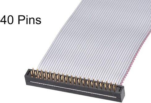 uxcell IDC Wire Flat Ribbon Cable FC/FD Connector A-Type 26Pins 2.54mm Pitch 0.2m Length Gray in Saudi Arabia