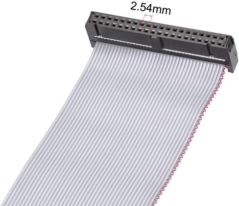 uxcell IDC Wire Flat Ribbon Cable FC/FD Connector A-Type 26Pins 2.54mm Pitch 0.2m Length Gray in Saudi Arabia