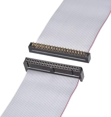 uxcell IDC Wire Flat Ribbon Cable FC/FD Connector A-Type 26Pins 2.54mm Pitch 0.2m Length Gray in Saudi Arabia