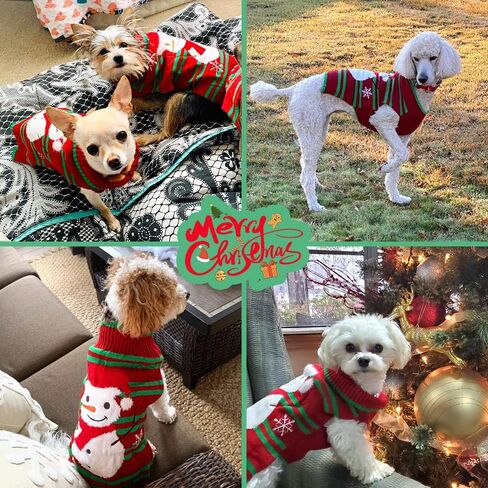 Dog Snowman Sweaters Xmas Dog Holiday Costume Year Christmas Clothes Pet Hoodies Small Dog Cat (Small) in Saudi Arabia