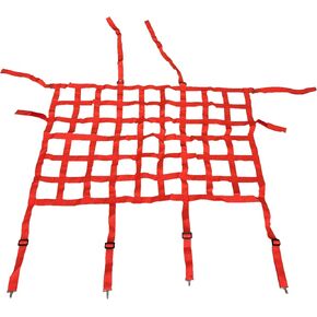 Car Front Rear Partition Barrier Net Replacement for Wrangler JK JL Unlimited 2007-2023 Gladiator JT Truck 2 Door 4 Door Pet Safe Drive (Red