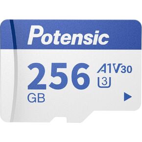 Potensic 256GB Micro Memory Card for Drones, A1, U3, V30, Read Speed up to 100 MB/s
