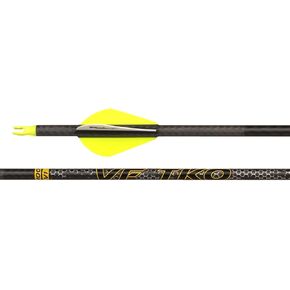 Victory Archery VF TKO 0.245" 200/250/300/350/400 Spine Standard Diameter Carbon Hunting Arrow Vane Fletched 6 Pack