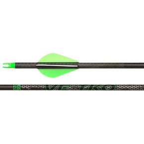 Victory Archery VF TKO 0.245" 200/250/300/350/400 Spine Standard Diameter Carbon Hunting Arrow Vane Fletched 6 Pack