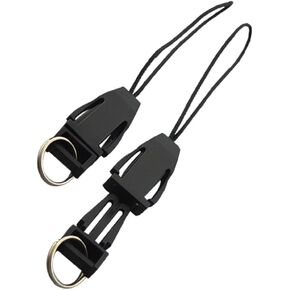 Bluemoona 100 PCS - Plastic Detachable Lanyard Wrist Strap Lariat Handy 4 Phone Key Ring Flat