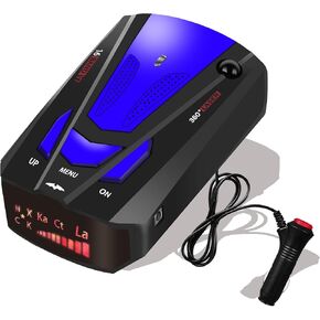 Newly Driving Aids with Mute Memory, City/Highway Mode, Long Range Tracking, Led Display, Ideal Gift for CarsOLED Display，Automatic Silent MemoryXN0104-01 (Blue) 1