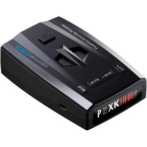 Car Radar Detector 360 Degree Monitoring, 4 Mode 3 Speed Measurement Method 3 Language, 300-1000m Long Distance Remote Warning, Radar Full Frequency Reception