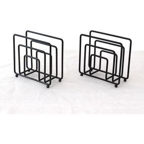 Napkin Holder for Table, Flat Napkin Dispenser Modern Metal Paper Napkins Holders for Home Kitchen Restaurant & Outdoor Dining (Black) (Black)