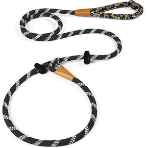 lynxking Slip Lead Dog Leash Reflective, Heavy Duty Comfortable Strong Rope Leash for Large, Medium Dogs, No Pull Pet Training Leash (Light Purple, Large 1/2in x 6ft-Slip Lead)