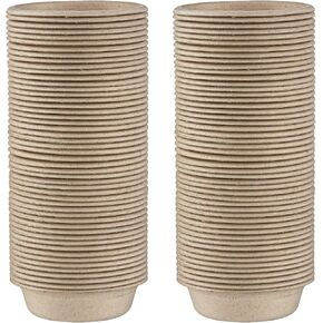 100Pcs 1oz Biodegradable Crested Gecko Food Cups fit Reptile Food Dish or Water Bowl