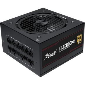 Rosewill CMG1000G5 PCIE 5.0, 80 Gold Full Modular Gaming Power Supply, 12VHPWR Cable, 4080 4090 ATX 3.0 Compatible, 1000W PSU