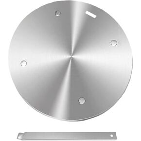 Heat Diffuser Plate for Gas Electronic Stove, Softifund Cooking Induction Adapter Simmer Plate with Remove Handle for Milk Coffee Cookware 6.3inch, Defrosting Tray for Frozen Meat