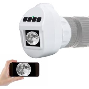 HD Electronic Eyepiece - 2K Telescope Camera for 34-46mm Monoculars & Microscopes 1.6" Display, 850nm Infrared, WiFi Live Streaming, Photo/Video Recording, Rechargeable Battery (6 Hours), Type-C
