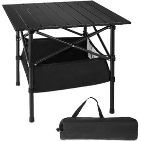 Portable Folding Camping Table with Aluminum and Carrying Bag, Perfect for Outdoor Activities, Picnic, BBQ, Gathering, Tailgating, Beach