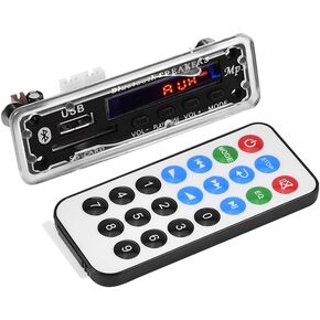 MP3 WMA Decoder Board Audio Bluetooth 4.2 Module 12V, USB/SD Card/Bluetooth/FM Switching Support