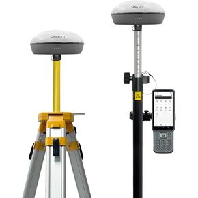 SMA20RTK PPK PPP IMU NOAA معدات مسح الأراضي GNSS المعتمدة مع برنامج Rover Base، مسافة 25 كم دقة 3 ± سم بواسطة PPK، (باستثناء الحامل ثلاثي القوائم والقطب)