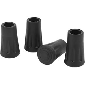 Hiking Pole Tips, 12Mm / 0.5In Non Slip Easy to Install 4 Tip Protectors for Trekking Poles