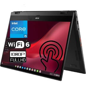ASUS Cloud Gaming Chromebook Vibe CX55 Flip 15.6" Touchscreen 144Hz FHD 2-in-1 Laptop, Intel Quad-Core i5-1135G7 (Beat i7-1065G7), 8GB LPDDR4X RAM, 256GB PCIe SSD, WiFi 6, Chrome OS, BROAG