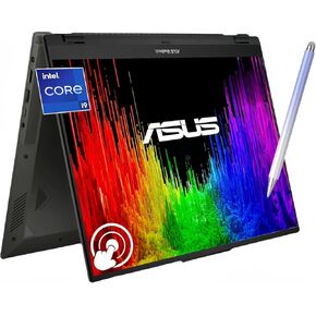 ASUS Vivobook S 16 Flip 16 بوصة WUXGA كمبيوتر محمول بشاشة تعمل باللمس، Intel 14Cores i9-13900H، كاميرا ويب 1080 بكسل، Harman/Kardon، Wi-Fi 6E، لوحة مفاتيح بإضاءة خلفية، Win 11H، مع قلم (ذاكرة الوصول العشوائي 40 جيجابايت | 4 تيرابايت SSD + قلم)