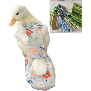 Duck Diapers, Chicken Diapers, Special Diapers for Poultry, Chicken, Duck and Goose Waterproof, Adjustable, Washable and Reusable Diapers，Poultry Supplies, Duck Supplies (100g-200g)