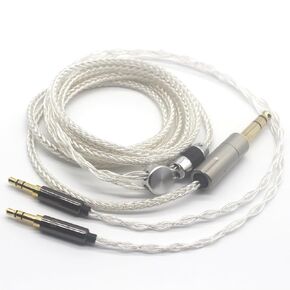 Youkamoo 3.5mm Silver Plated Braided Replacement Upgrade Cable Compatible with Fidelio X3 A800 Headphones