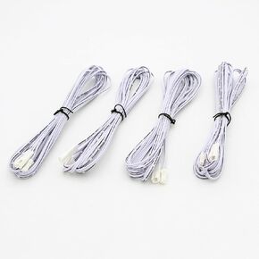 4 Pack 5 Meter (16.4ft) 2-PIN Dupont Terminal Male and Female Extension Cable for LED Lights