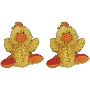 Kong Low Stuffing with Squaker dog Toy Small Color:Duck Size:Pack of 2