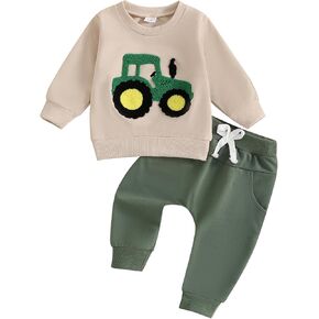 Ayalinggo Thanksgiving Baby Boy Girl Outfit Toddler Little Turkey Sweatshirt Jogger Pants Cute Infant Fall Winter Clothes