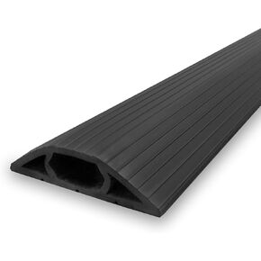 Floor Cord Cover and Cable Protector for Cable Management, 3 in. x 10 ft., Black, 6000-10C