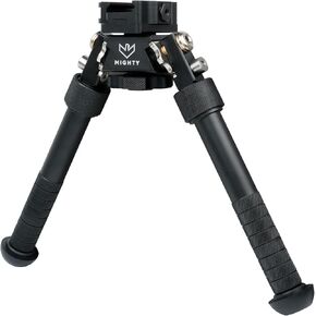 Hunting and Shooting Rifle Bipod with Standard Picatinny Mount Adapter - Aircraft Grade Aluminum - 6.3-9.1 in Height