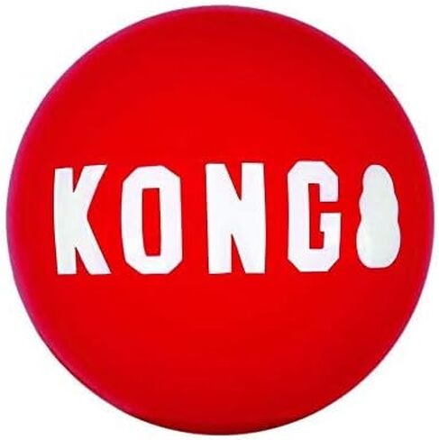 KONG - Signature Balls - 2 Pack Durable Ball for Chasing and Retrieving - for Medium Dogs in Saudi Arabia