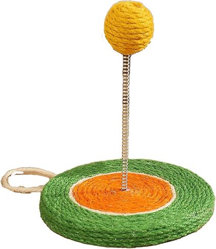 Cat Tree Accessories, Portable Sisal Cat Scratching Board, Interactive Cat Tumbler Toy Cat Spring Toy Ball Cat Scratcher for Rest, Claw, Grinding, Climbing, Indoor Cats Kitty in Saudi Arabia