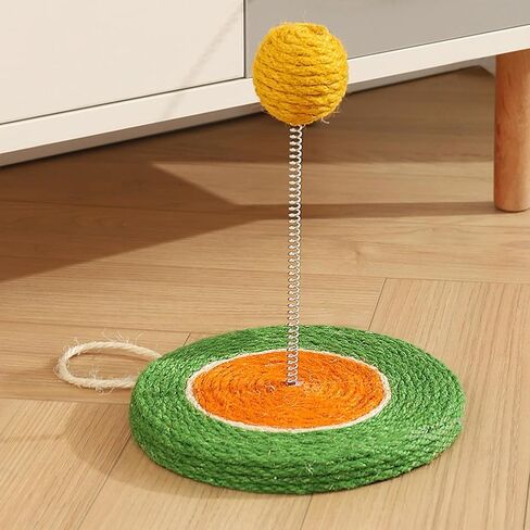 Cat Tree Accessories, Portable Sisal Cat Scratching Board, Interactive Cat Tumbler Toy Cat Spring Toy Ball Cat Scratcher for Rest, Claw, Grinding, Climbing, Indoor Cats Kitty in Saudi Arabia