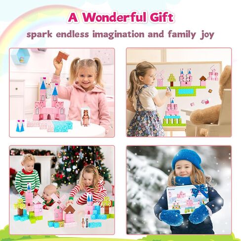 Hiwawind 40Pcs Magnetic Blocks, 1-Inch Pastel Rainbow Magnetic Cubes (Triangles & Quarter Circles), Montessori Sensory Autism Toys for Boys & Girls, Ideal for Kids Ages 3+ in Saudi Arabia