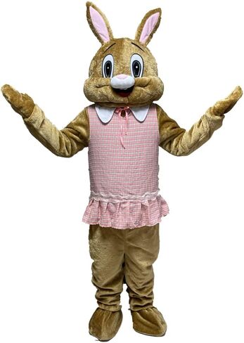Blue Suit Easter Rabbit Mascot Costume Bunny Adult Easter Fancy Cosplay Costume in Kuwait