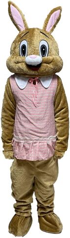 Blue Suit Easter Rabbit Mascot Costume Bunny Adult Easter Fancy Cosplay Costume in Kuwait