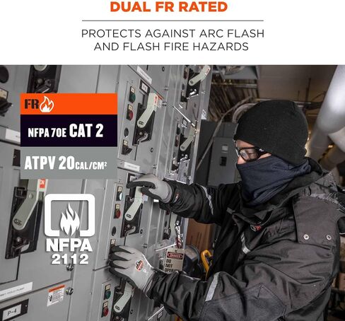قناع الرقبة من Ergodyne N-Ferno 6962 FR، NFPA 70E/ NFPA 2112، أزرق داكن in Saudi Arabia
