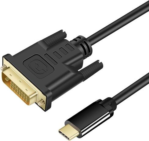 كابل USB من النوع C إلى DVI ذكر 4K@30 هرتز بطول 6 أقدام يدعم 2017-2020 MacBook Pro وSurface Book 2 وDell XPS 13 وGalaxy S10 (6 أقدام) in Kuwait