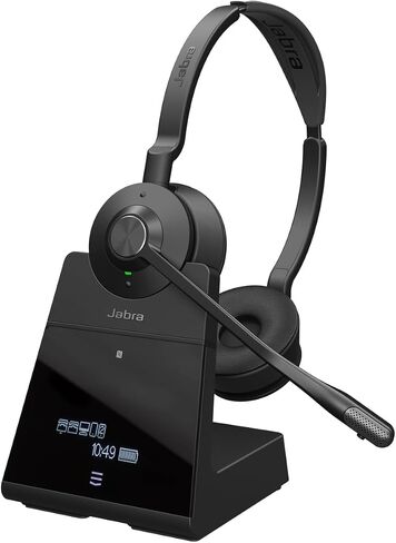 Jabra Engage 75 SE (Second Edition) Wireless Headset, Convertible – Telephone Headset with Industry-Leading Wireless Performance, Advanced Noise-Cancelling Microphone, All Day Battery Life - Black in Saudi Arabia