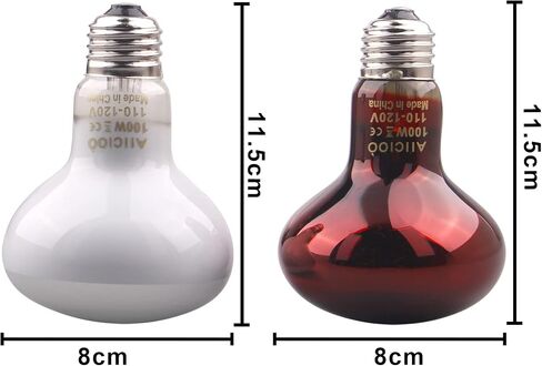 Aiicioo Intense Basking Bulb Spot Lamp - Reptile Heat Bulb Simulated Natured Sunlight Heat Lamp Bulb 150W UVA Light for Bearded Dragon Snake Tortoise in Kuwait