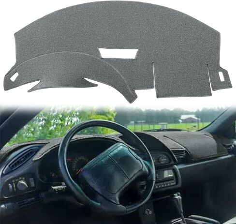 Yiz Dash Cover Mat Custom Fit for Chevy Chevrolet Camaro 1993 1994 1995 1996 Dashboard Cover Pad Carpet Protector (Black) J38 in Saudi Arabia