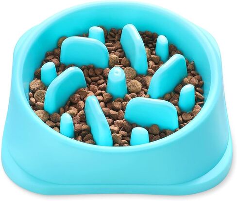 Slow Feeder Small Dog Bowls Anti-Slip Puzzle Bowl Feeder Interactive Bloat Stop Dog Bowl Anti-Choking Dog Bowl for Small and Medium Dogs in Saudi Arabia